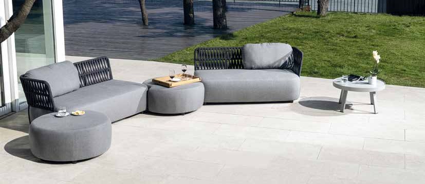 Mobile da giardino componibile SOFT con cuscini