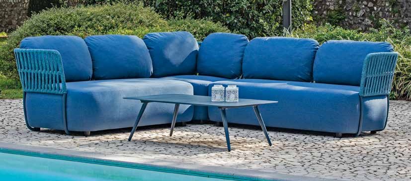Mobile da giardino componibile SOFT con cuscini