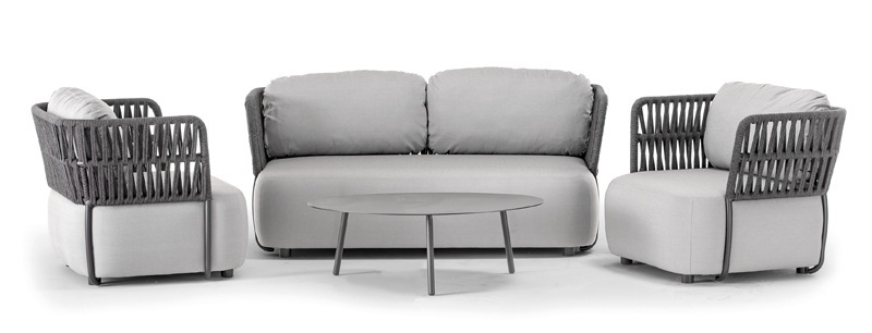 Set da giardino SOFT con cuscini