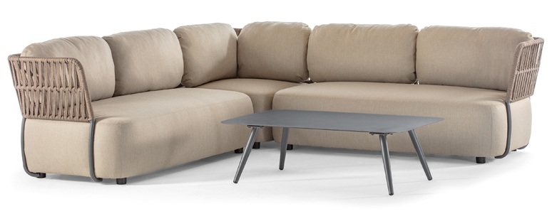 Mobile da giardino componibile SOFT con cuscini