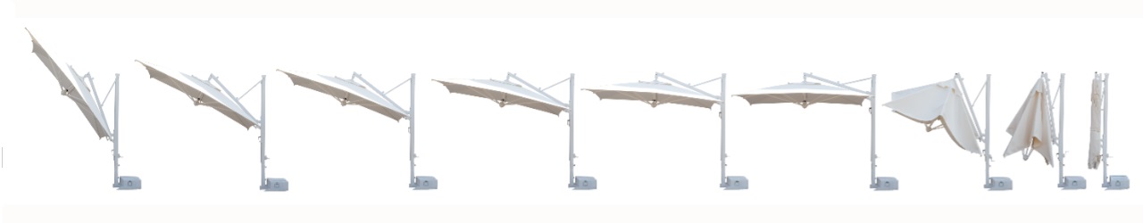 Ombrellone Galileo Dark 4x4 m