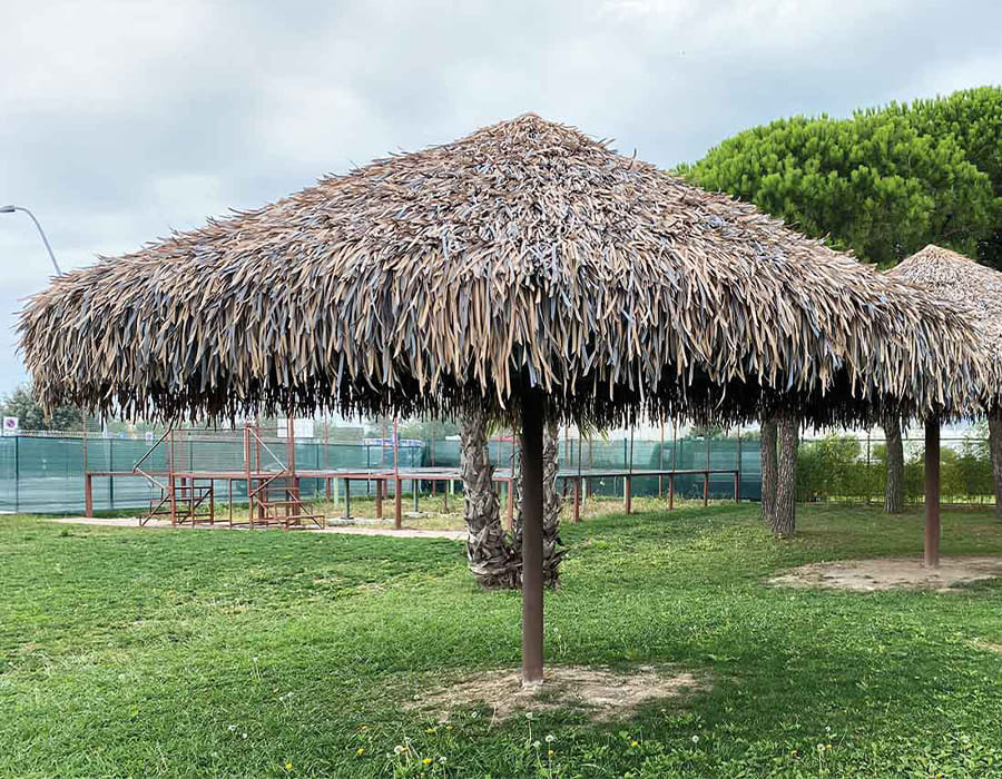 Stile africano giardino e spiaggia