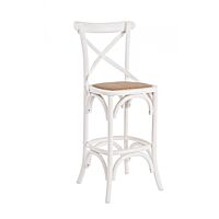 BIZZOTTO SGABELLO BAR CROSS BIANCO