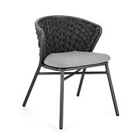 BIZZOTTO SEDIA C-C HARLOW ANTRACITE QS22/GRAFITE