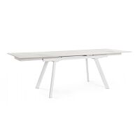 BIZZOTTO Tavolo allungabile da giardino JARKKO 160–240x90 bianco