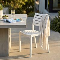 Sedia da giardino EVELINE – bianco