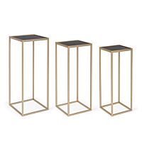 BIZZOTTO SET3 TAVOLINO NUCLEOS QU ORO