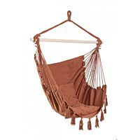 BIZZOTTO Poltrona sospesa JUAN terracotta 100x130 cm - con cuscino