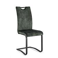 BIZZOTTO SEDIA KENNETH VELLUTO VERDE SCURO