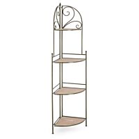 BIZZOTTO scaffale angolare GUENDA 4P verde scuro - pieghevole