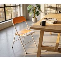 Sedia pieghevole SLIM arancione color 157