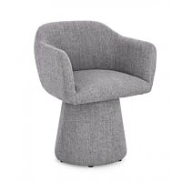 BIZZOTTO POLTRONA GIREVOLE LOTTIE GRIGIO SCURO
