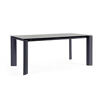 BIZZOTTO Tavolo da pranzo da giardino OTAVIO 180X95 antracite WG21