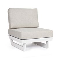BIZZOTTO Poltrona da giardino modulare INFINITY bianca WG20