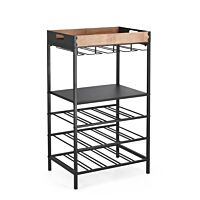 BIZZOTTO Portabottiglie 15 bottiglie ISAAC nero 84,5 cm