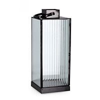 BIZZOTTO LANTERNA TEHRI 1M RIGHE TRASP NERO H37,5