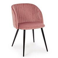 BIZZOTTO QUEEN sedia imbottita Velvet Blush