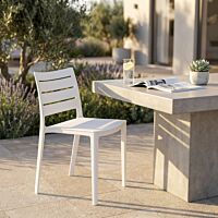 Sedia da giardino HALLIE – bianco