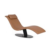 BIZZOTTO CHAISE LONGUE VERMONT PU COGNAC