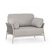 BIZZOTTO Poltrona da giardino con cuscini PARDIS AGATE QS26