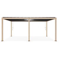 BIZZOTTO Pergola OCEAN 3,6x6 natural-antracite