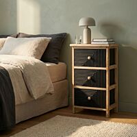 Cassettiera in legno ANTON con 3 cassetti