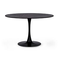 BIZZOTTO tavolo da pranzo rotondo BLOOM D120 nero