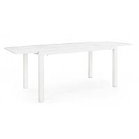 BIZZOTTO Tavolo da giardino allungabile HILDE 140-210X77 bianco LD30