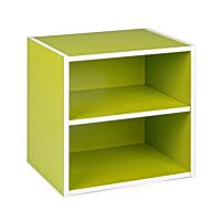 BIZZOTTO CUBO composite pro verde con mensola, bordo bianco
