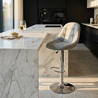 Sgabello da bar FLYNN in colore grigio HF807282-GREY