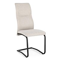 Sedia da pranzo BIZZOTTO THELMA nera/beige