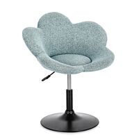 BIZZOTTO poltroncina girevole FLEUR acquamarina con base nera