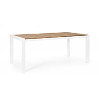 BIZZOTTO TAVOLO CAMERON 180X90 BIANCO GK50