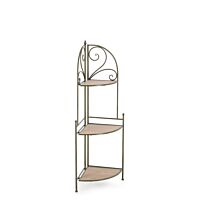 BIZZOTTO scaffale angolare GUENDA 3P verde scuro – pieghevole