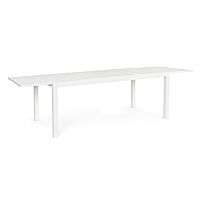 BIZZOTTO Tavolo da giardino allungabile HILDE 200-300X100 bianco LD30