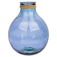 BIZZOTTO VASO VT ROTANG BLU COBALTO H47,5