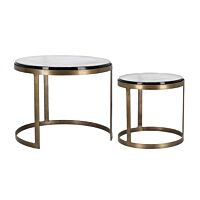 BIZZOTTO SET2 TAVOLINO ZAYLA TO OTTONE YX54