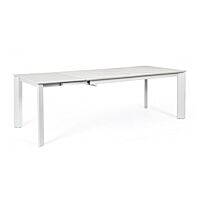 BIZZOTTO TAV ALL BRIVA BIANCO-GRIGIO CH 160-220X90