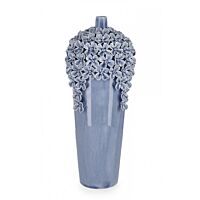 BIZZOTTO VASO DECORATIVO TREASURE AZZURRO H40