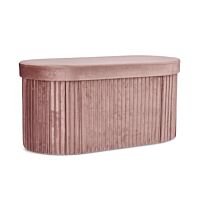 BIZZOTTO pouf con contenitore JOCELYN in velluto rosa