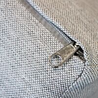 Set da giardino SAINT JOHN bianco con cuscini grigio chiaro