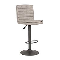 BIZZOTTO sgabello bar CONNOR grigio chiaro VINTAGE imbottito