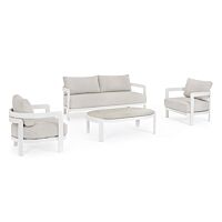 BIZZOTTO SET4 SALOTTO C-C PRESLEY BIANCO WG20