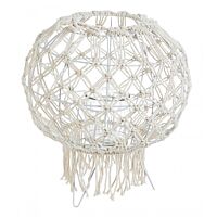 BIZZOTTO LANTERNA MACRAME BIANCO H38