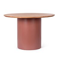 BIZZOTTO tavolo da pranzo rotondo OJAS TERRACOTTA D115