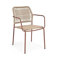 BIZZOTTO Sedia da giardino JABLE Coral con braccioli