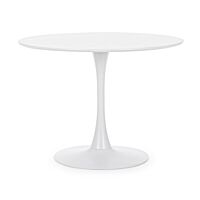 BIZZOTTO tavolo da pranzo rotondo BLOOM D100 bianco