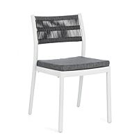 BIZZOTTO SEDIA C-C ALVIN BIANCO/GRIGIO SCURO