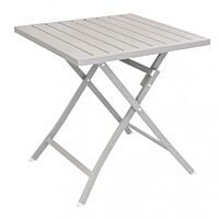Tavolo da giardino pieghevole ALABAMA 70 × 70 tortora 