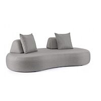 BIZZOTTO Divano da giardino con cuscini COOPER SMOKY
